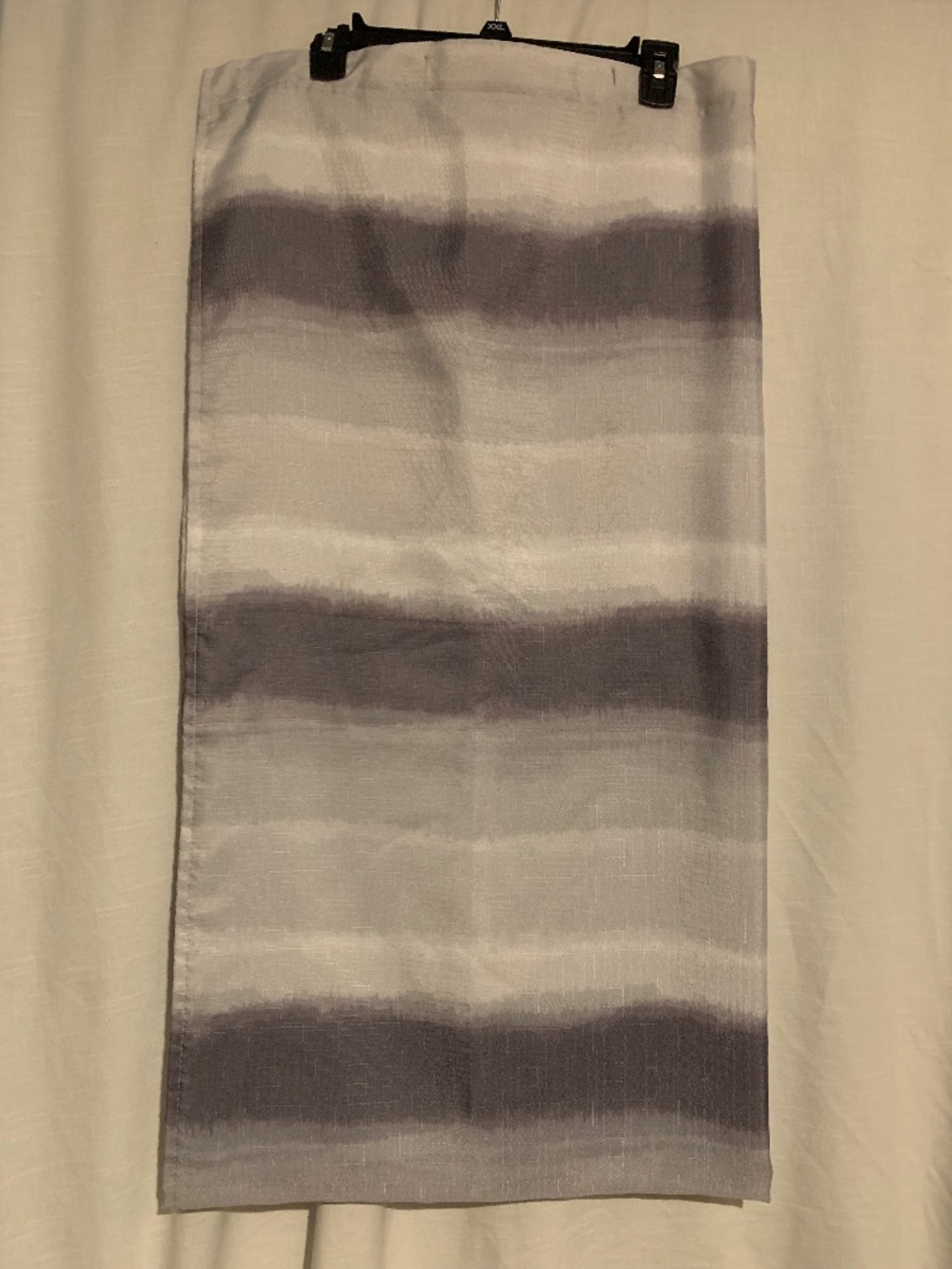 Grey Striped Shower Curtain